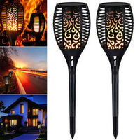 2/4/6Pcs 12LED Flame Solar Torch Light Waterproof Flickering Dancing Garden Lamp