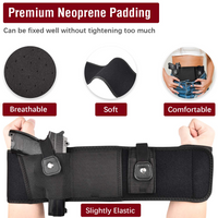 Ruggens Belly Band Holster for Concealed Carry - Breathable Neoprene Waist Holster for Men and Women Fits Glock, Ruger LCP, S&W M&P 40 Shield Bodyguard, Sig Sauer, Ruger, Kahr, Beretta, 1911, etc
