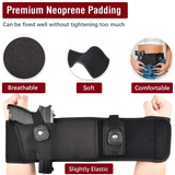 Ruggens Belly Band Holster for Concealed Carry - Breathable Neoprene Waist Holster for Men and Women Fits Glock, Ruger LCP, S&W M&P 40 Shield Bodyguard, Sig Sauer, Ruger, Kahr, Beretta, 1911, etc