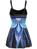 S-5XL Women Swim Dress Skirts Swimsuits Swimwear Beachwear Floral Tankini Set Swimming Costume Summer Two Piece with Briefs