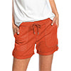 Women Folded Hem Short Hot Pants Plain Straight Leg Beach Shorts Mini Pant Buckle Bottoms