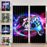 2Pcs Window Thermal Insulated Energy Efficient Thick Solid Room Rod Pocket Drapes Privacy UV Protection Bedroom Blackout Curtain