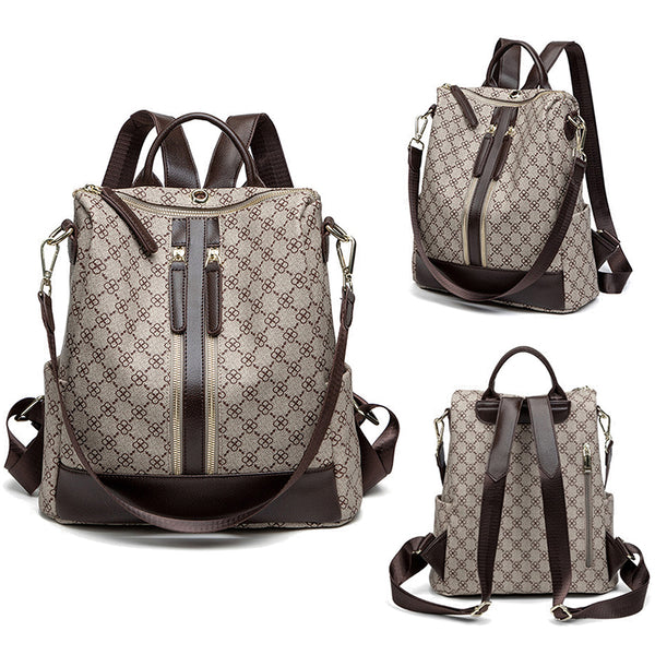 Fashion Women Backpack Purse Printed Shoulders Bag Anti-theft Travel Rucksack Daypack Satchel Handbag for Gifts