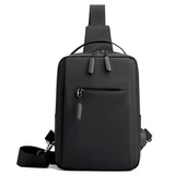 USB Charging Port Waterproof Chest Pack Backpack Men Fashion Shoulder Sling Bag Large Capacity Travel Outdoor Crossbody Daypack