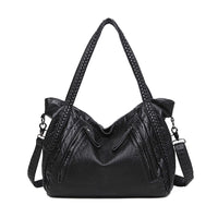 Women's Casual PU Leather Handbag Tote Satchel Shoulder Bag Purse Crossbody Bag