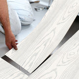 Wooden Wall Floor Planks Floor Tiles- Simple Peel and Stick Application for Kitchen Bathroom Living Room Flooring Materials