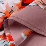 Womens Sexy Floral Printed Short Sleeves Tops T-Shirt Blouses Pullover Oversized