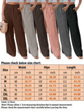 Wide Leg Pants for Women Casual Elastic High Waist Smocked Palazzo Lounge Pants