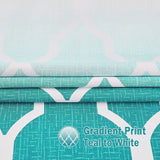 1 Piece Gradient Color Room Darkening Curtain Grommet Blackout Window Curtain Eyelet Ring Top Window Drapes Thermal Insulated Curtain Panel