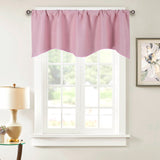 Cafe Kitchen Bathroom Short Blackout Curtain Panel Valance Drape Rod Pocket Deco