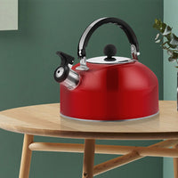 3L Stainless Steel Whistling Kettle Tea Pot Teapot With Foldable Handle Stovetop