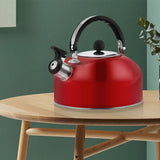 3L Stainless Steel Whistling Kettle Tea Pot Teapot With Foldable Handle Stovetop