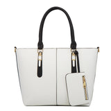 4Pcs Women Leather Handbag Tote Crossbody Shoulder Bag Card Holder Small Pouch