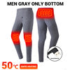 Ploreser Heated Underwear Shirt with Pants Washable USB Charging Electric Thermal Heating Insulated Clothes with 3 Level Temperature Setting Cold-Proof Underwear Men/Women Outdoor Winter Heating
