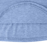 Women Summer Top V Neck Split Zippers Shirt Solid Color Summer Basic Tee Tops