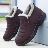 Men Winter Ankle Bootie Anti-Slip Plush Lined Short Boots Slip On Outdoor Shoes