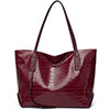 New Women Lady Large Capacity Retro Tote Shoulder Bag Handbag PU Snake Pattern