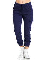 MAWCLOS Womens Casual Lounge Harem Pant Plus Size Elastic Waist Drawstring Hiking Jogger Workout Cargo Pants with Pockets