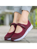 Ferndule Women's Mary Jane Flats Lightweight Slip on Sneaker Breathable Sandal Walking Shoes