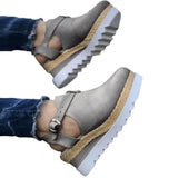 Women Solid Color Flat Sneakers Increase Height Round Toe Casual Breathable Shoe