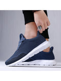 Men's Mesh Sneakers Breathable Lace up Running Athletic Walking Sport Shoes Lightweight