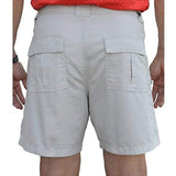 Men Casual Multi-pockets Cargo Short Mens Leisure Bottoms Elastic Waist Workout Solid Color Lounge Beach Shorts