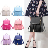 Women PU Leather Backpack Handbags Shoulder Travel School Bags Rucksack Satchel