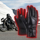 Motorcycle USB Electric Heated Gloves Windproof Cycling Skiing Winter Waterproof