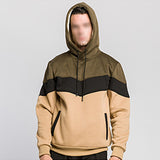 Mens Multicolor Hooded Sweatshirt Long Sleeve Hoodie Sports Pullover Jumper Tops