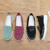 Women Ladies Casual Flat Shoes Comfort Slip-Ons Jogging Walking Sneakers
