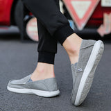 Men's Slip On Loafers Shoes Lightweight Canvas Moccasin Walking Shoes Sneakers