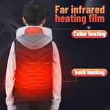 Boys Girls Heated Vest Winter Warmer Electric USB Jacket Heating Coat Waistcoat