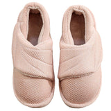 Women's Solid Color Flats Warm Round Toe Closed Toe Magic Tape Warm Casual Shoes