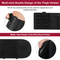 Ruggens Gun Holster for Women,Thigh Holster for Women Tactical Gun Holsters for Pistol,Fit for PT-22. 22 CaliberTCP. 380, Glock 19, 17, 42, 43, P238, RugerLCP &Similar Guns