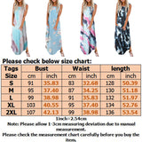Lumento Tie Dye Print Tank Dress for Women Summer Casual Sleeveless Dress Boho Beach Long Dress