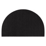 CUH Half Round Door Mat, Non-Slip Welcome Entrance Way Rug, Durable Rubber Door Mats, Low-Profile Heavy Duty Doormat, Half Circle Rugs for Garage, Patio, High Traffic Areas, 18" x 30"
