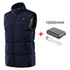 Women Men Electric Heated Vest Thermal Heated Jacket w/ Battery Pack USB Infrared Heating Pad Clothes Outwear Winter Warm Jacket Lightweight