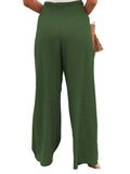 Women Pants Cotton Linen Casual Loose Harem Pant Summer Beach Palazzo Pants with Pockets