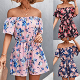 Ladies Sexy Off The Shoulder Rompers Women Fashion Jumpsuits