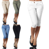 Ladies Casual Zipper Capris Pant Women Lounge Loungewear Pencil Beach Bootcut Boho Trousers