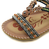 Ferndule Women Flip Flops Buckles Slippers Arch Support Non-Slip Beach Sandals Summer Shoes