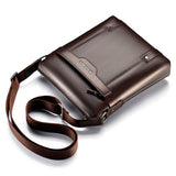 Men Utility Messenger Purse Mens Casual Shoulder Bag Satchel PU Leather Ourdoor Work Crossbody Handbag