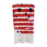 Women Sleeveless Tank Tops USA Flag Print Blouse Shirt Casual 4th of July Patriotic V Neck T Shirt