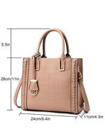 Women's Crocodile Grain PU Leather Shoulder Bag Crossbody Bag Handbag Tote Purse