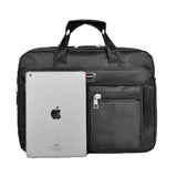 Shockproof Laptop Bag, Multi Function Business Messenger Bag Travel Briefcase Protective Notebook Handbags, 17 inch, Black