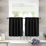 Cafe Kitchen Bathroom Window Curtain Panel Valance Drapes Rod Pocket Home Decor