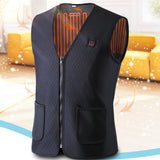 Electric USB Winter Heated Vest Jacket Warm Up Heating Pad Body Warmer Thermal