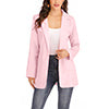 Women's Solid Casual Blazer Office Work Long Sleeve Open Front Jacket for Autumn and Winter
