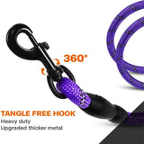 5FT Dog Leash Lead Padded Handle Reflective Nylon Rope Training Walking Harness