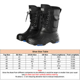Mens Waterproof Insulated Winter Snow Boots Warm Fur Lined Hiking Boots